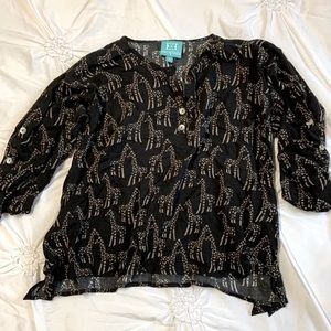 Giraffe blouse XL